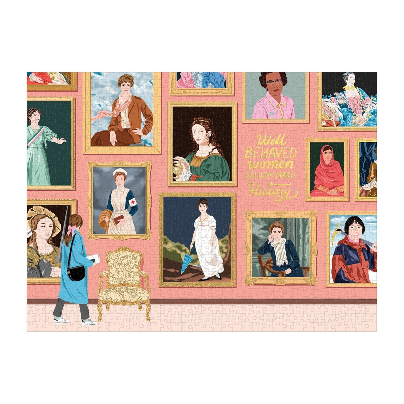 galison Herstory Museum 1000 Piece Foil Jigsaw Puzzle