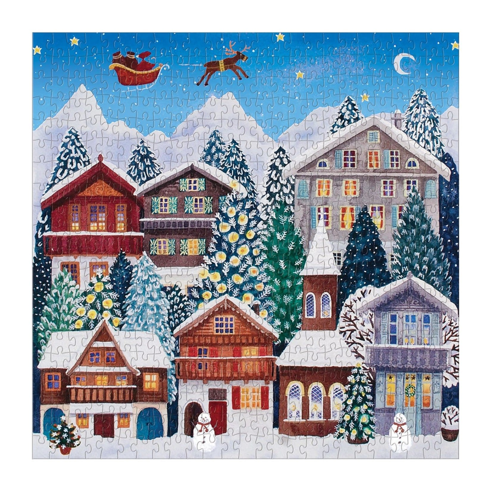 galison Yuletide Village 500 Piece Jigsaw Puzzle