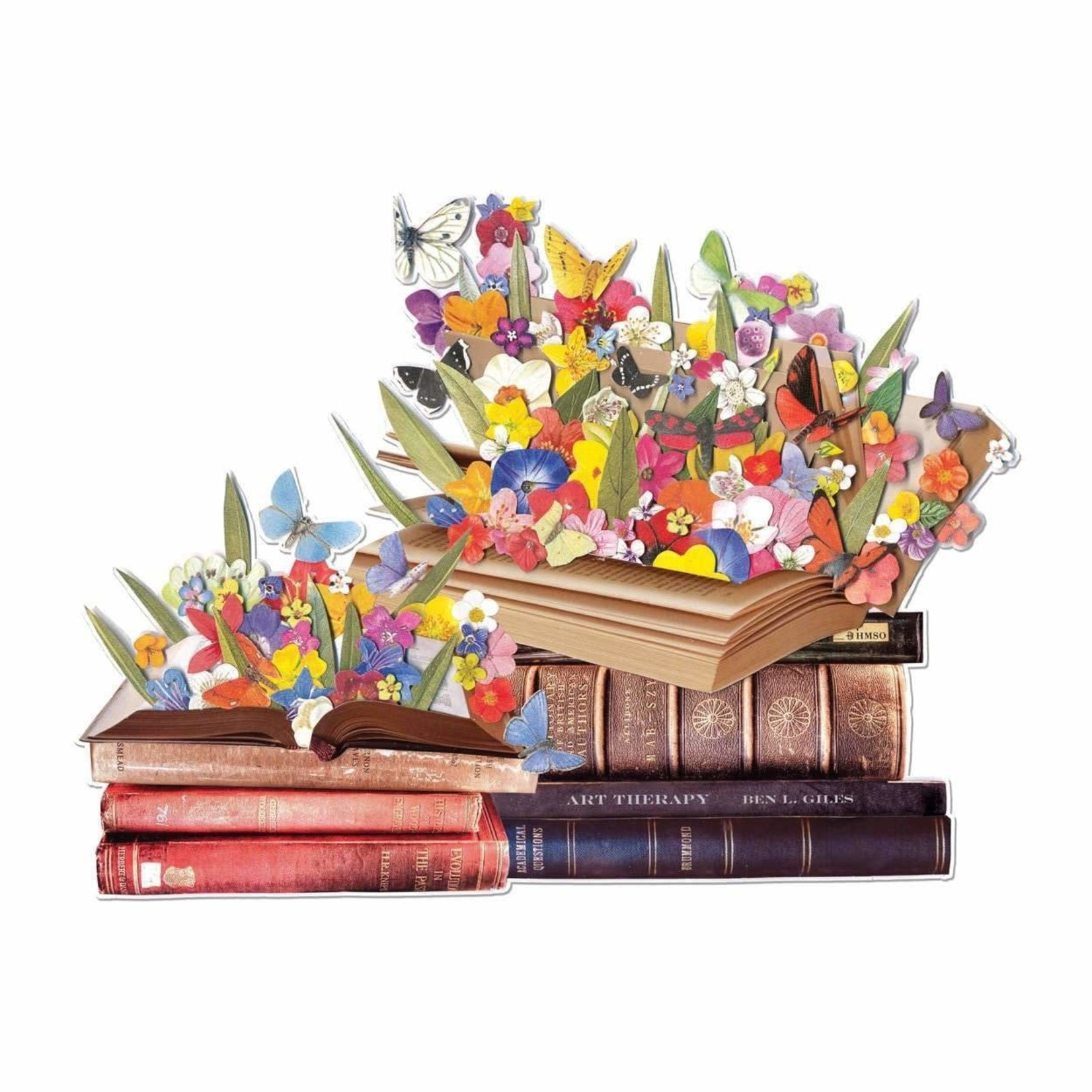 galison Blooming Books 750 Piece Shaped Jigsaw Puzzle