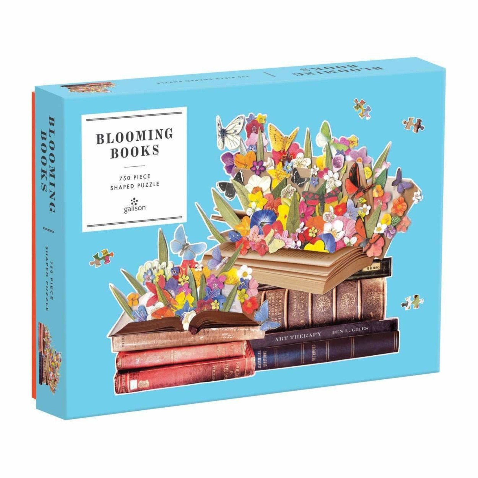 galison Blooming Books 750 Piece Shaped Jigsaw Puzzle
