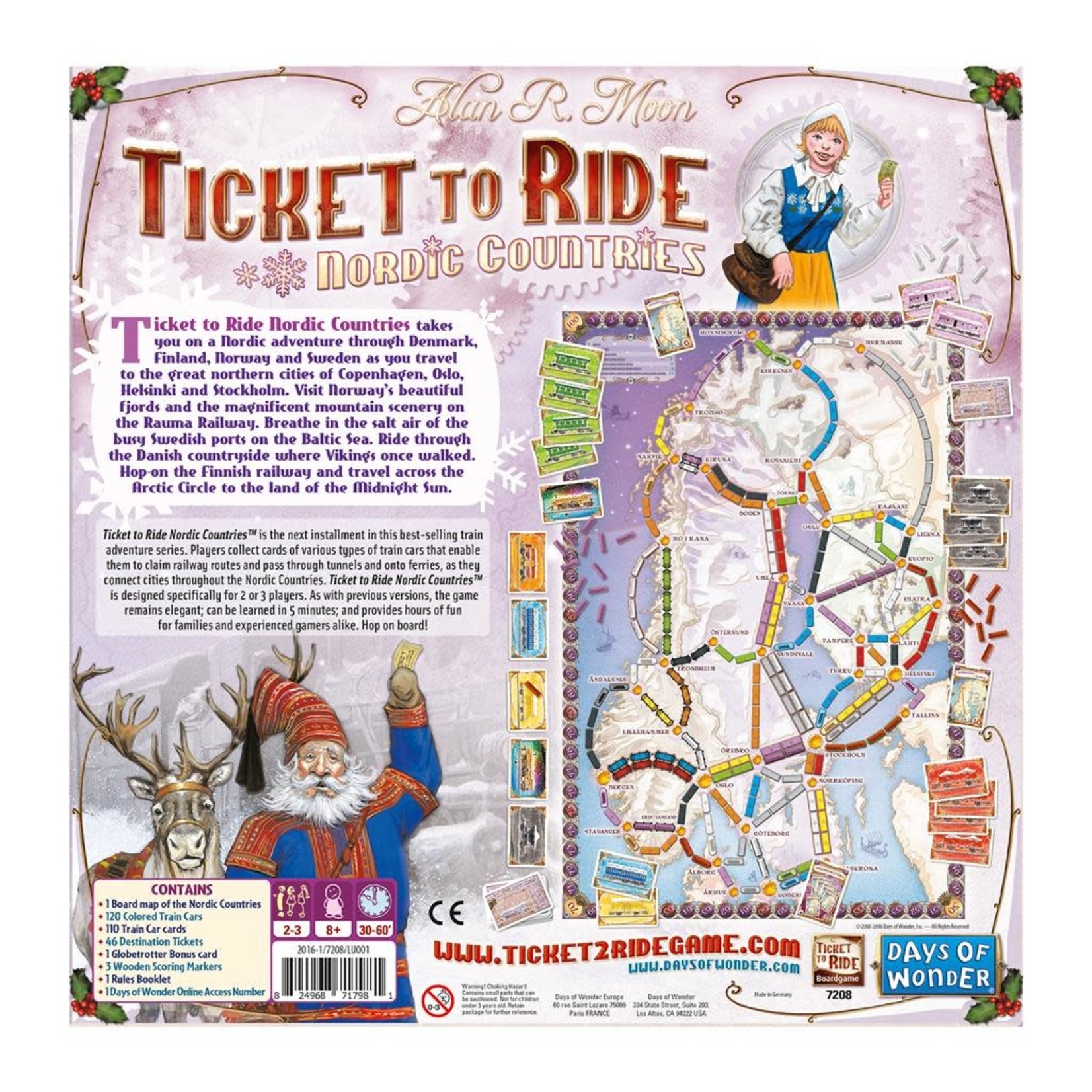 Days of Wonder Ticket to Ride: Nordic Countries