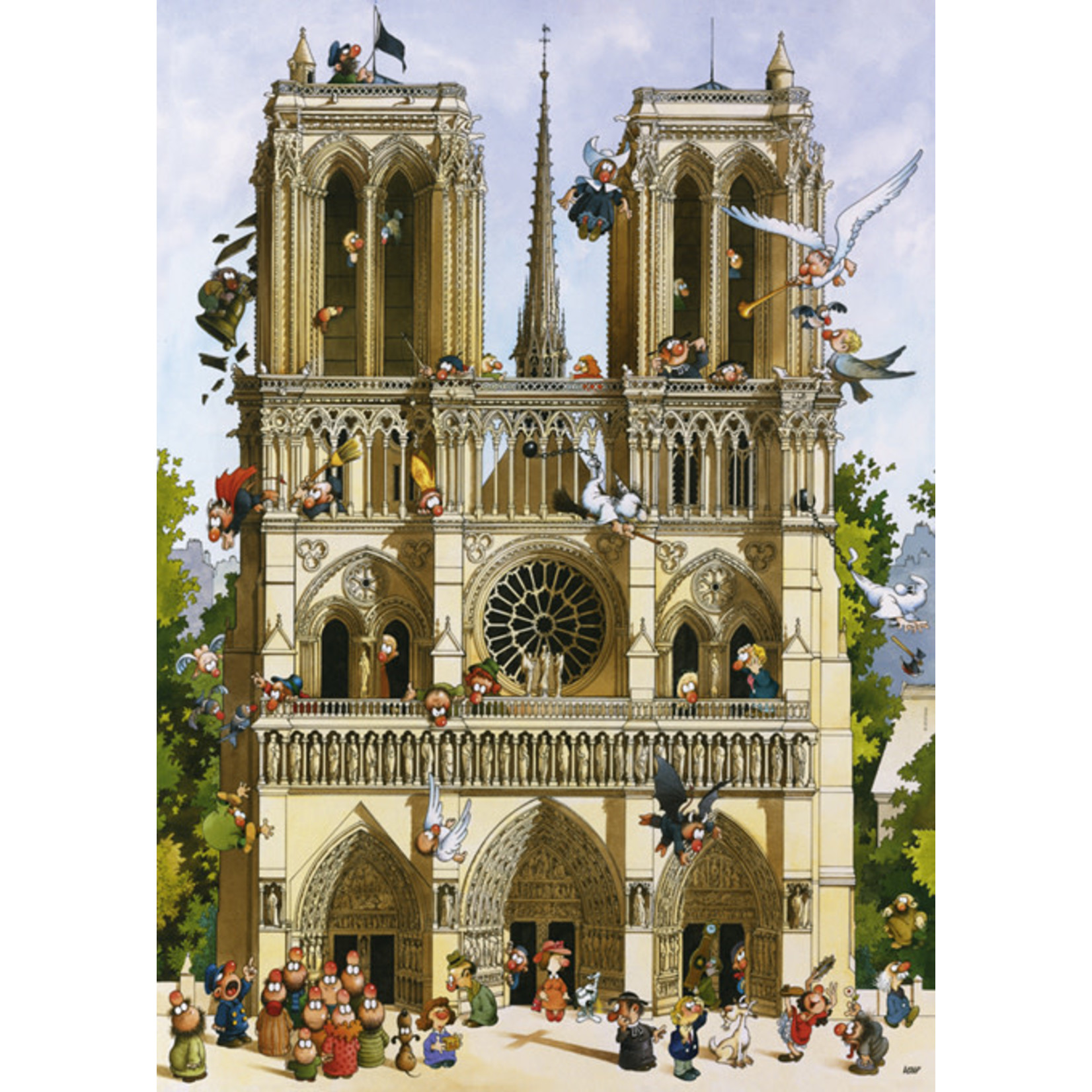 Heye Cartoon Classics - Viva Notre Dame! 1000 Piece Puzzle