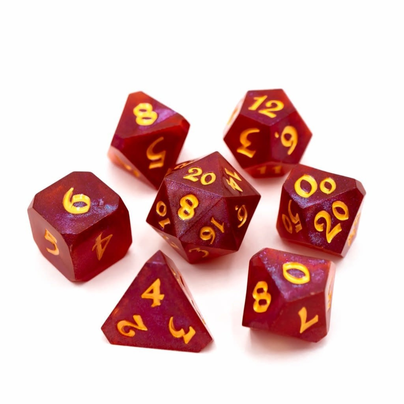 Die Hard Dice 7 Piece RPG Set - Avalore Enchanted Little Red