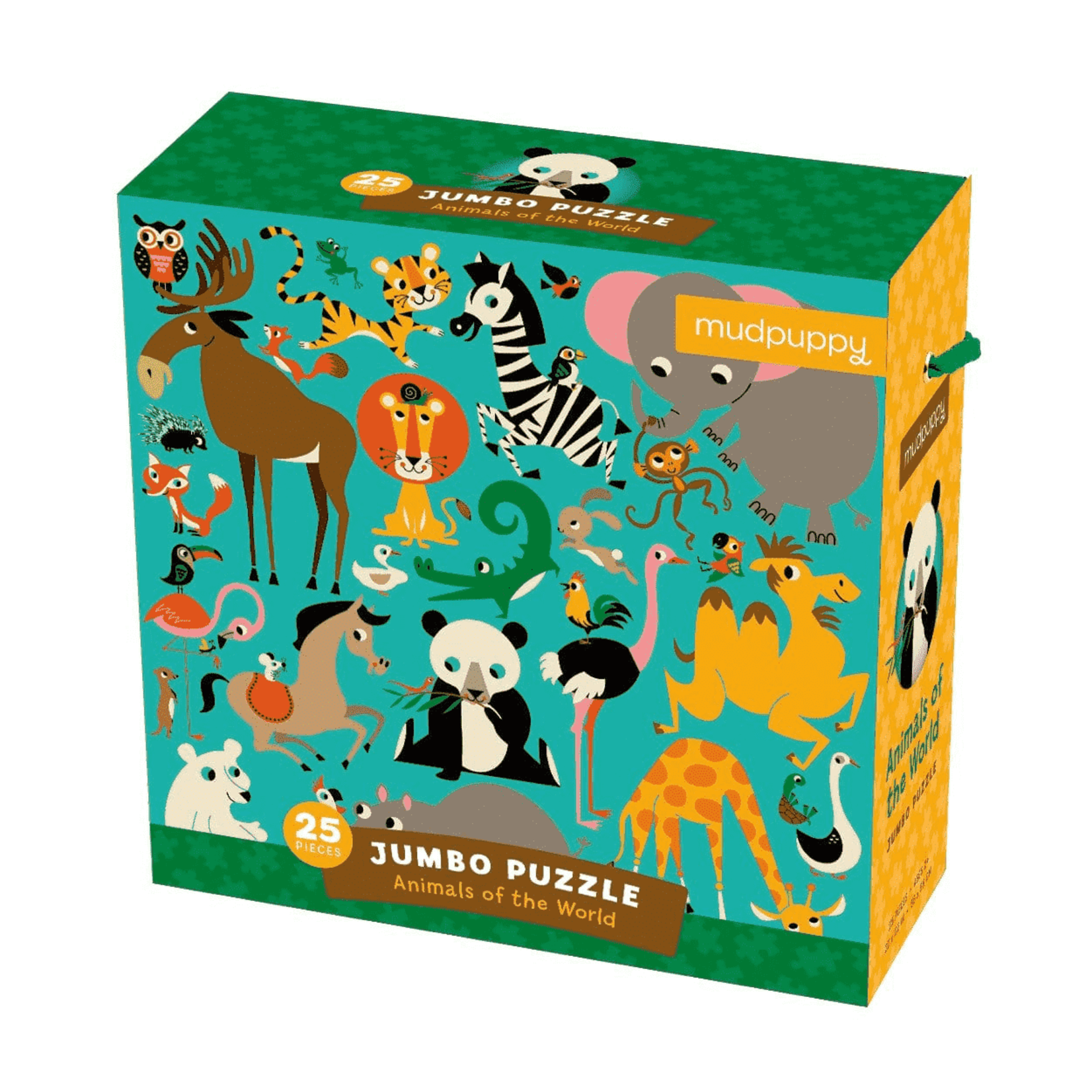 Mudpuppy Jumbo 25 Piece Puzzle - Animals of the World