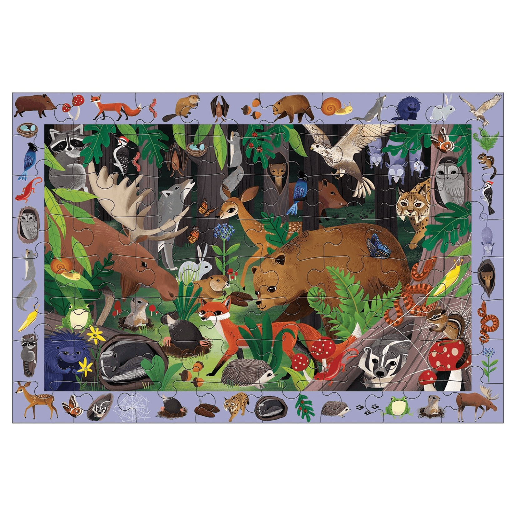 Mudpuppy Search & Find 64 Piece Puzzle - Woodland Forest