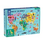 Mudpuppy Map of the World Geography Puzzle 78 Pieces