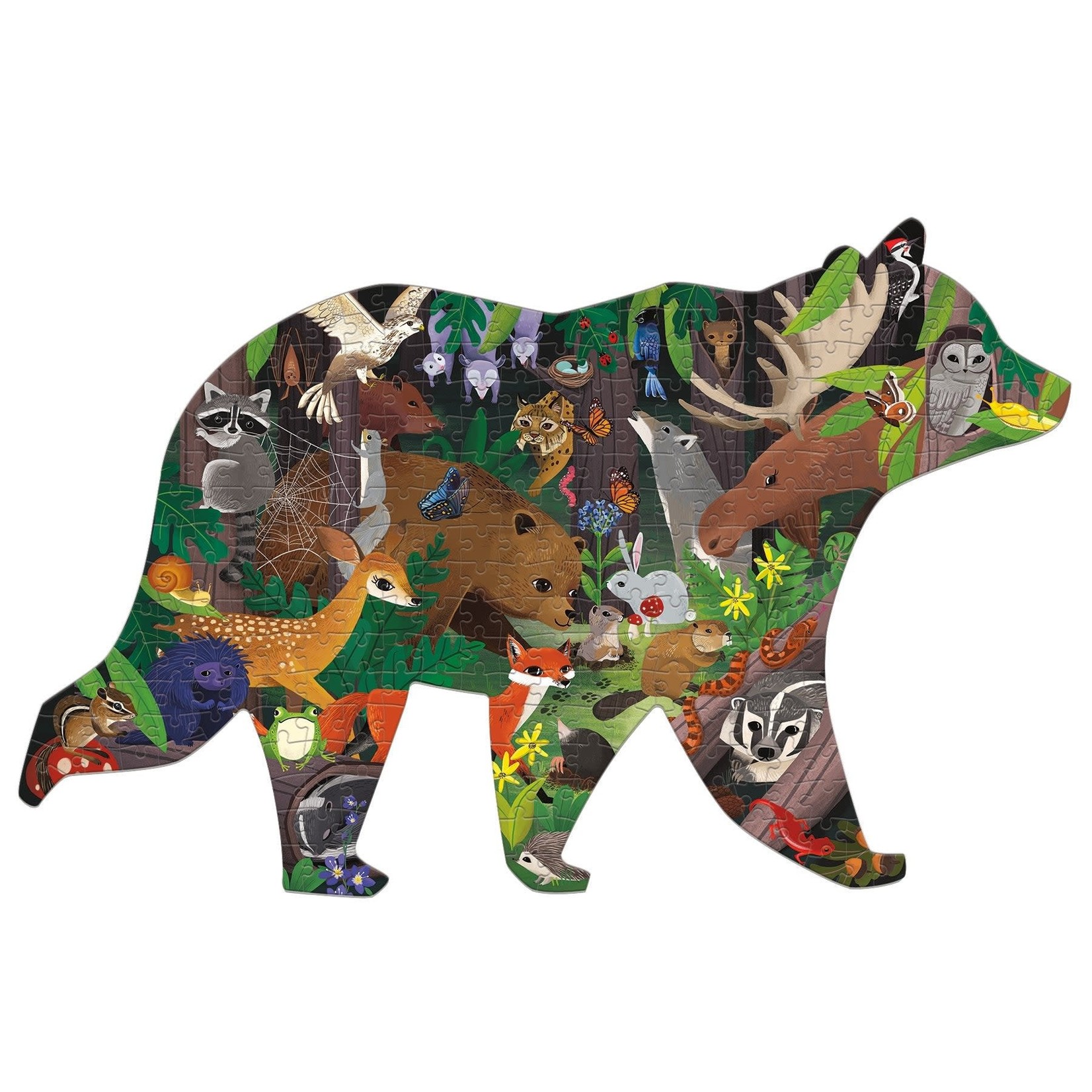 Mudpuppy Shaped Puzzle - Woodland Forest 300 Pieces