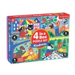 Mudpuppy 4-in-a-Box Puzzle Set - Kindness