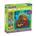 Mudpuppy I Love You Match-Up Puzzles - Forest Babies