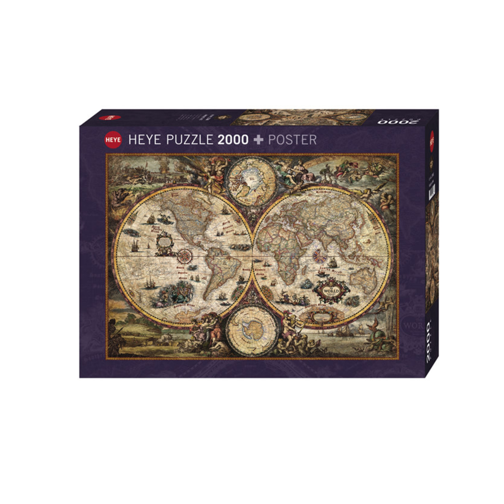 Heye Map Art - Vintage World 2000 Piece Puzzle