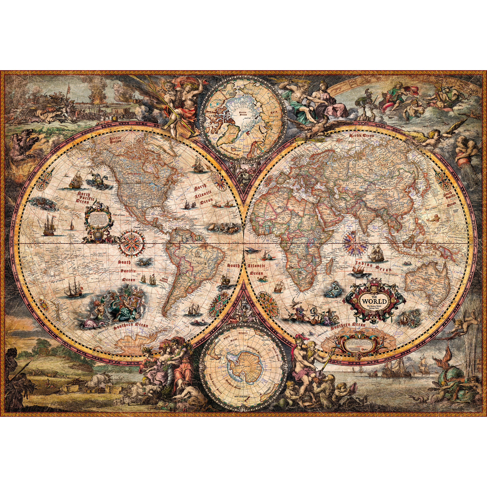 Heye Map Art - Vintage World 2000 Piece Puzzle
