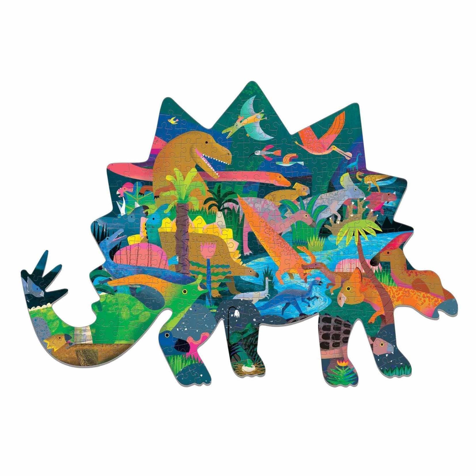 Mudpuppy Shaped Puzzle - Dinosaurs 300 Pieces