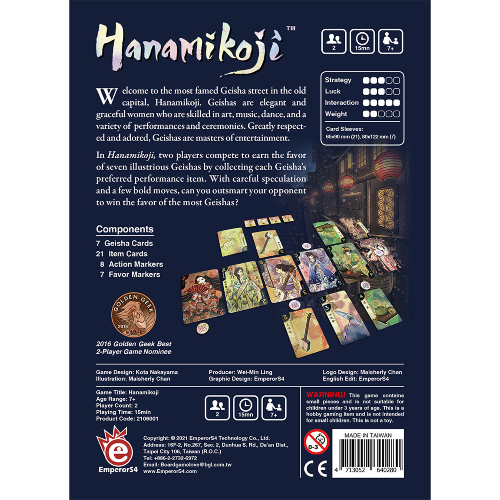 Emperor S4 Games Hanamikoji