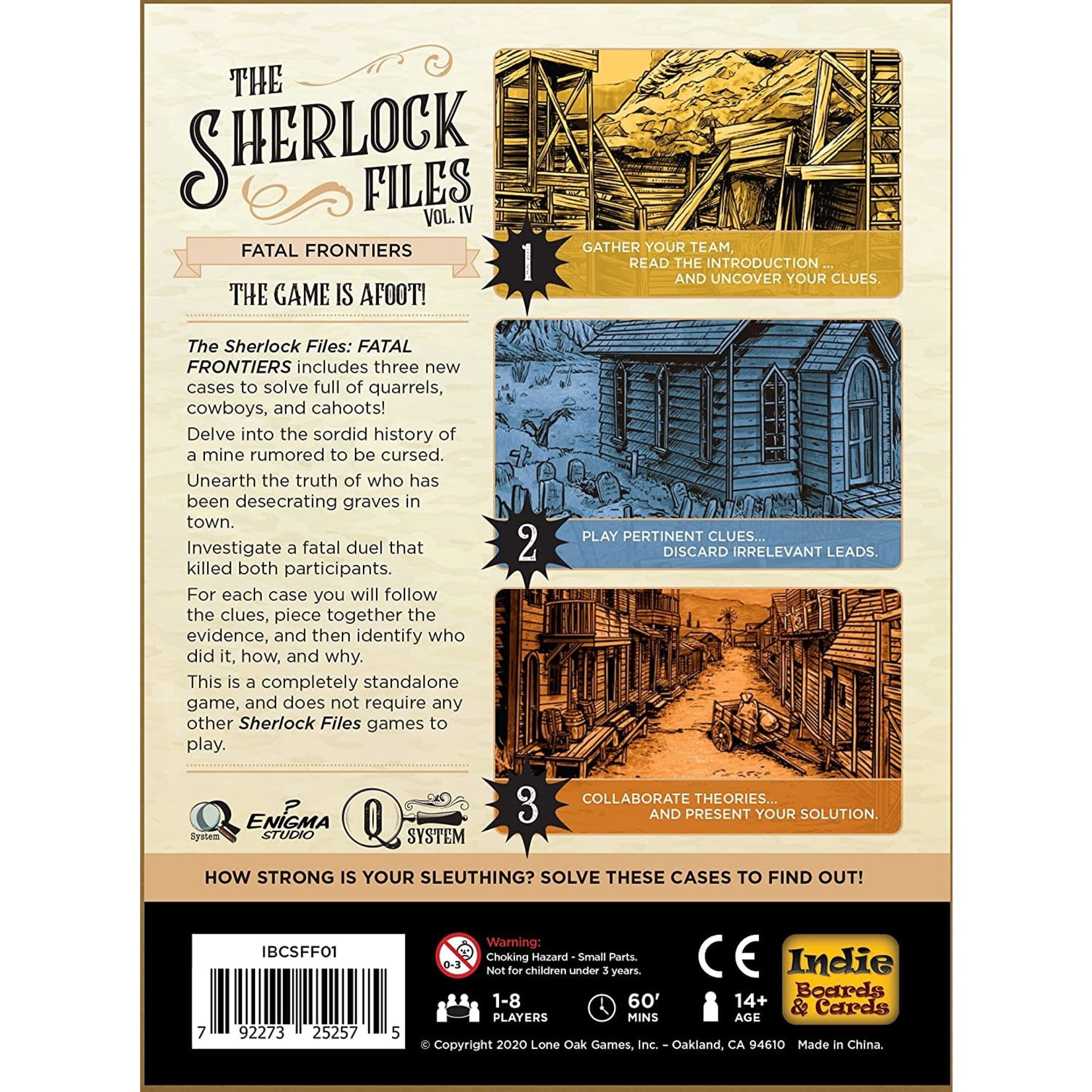 Indie Boards & Cards Sherlock Files Vol IV: Fatal Frontiers