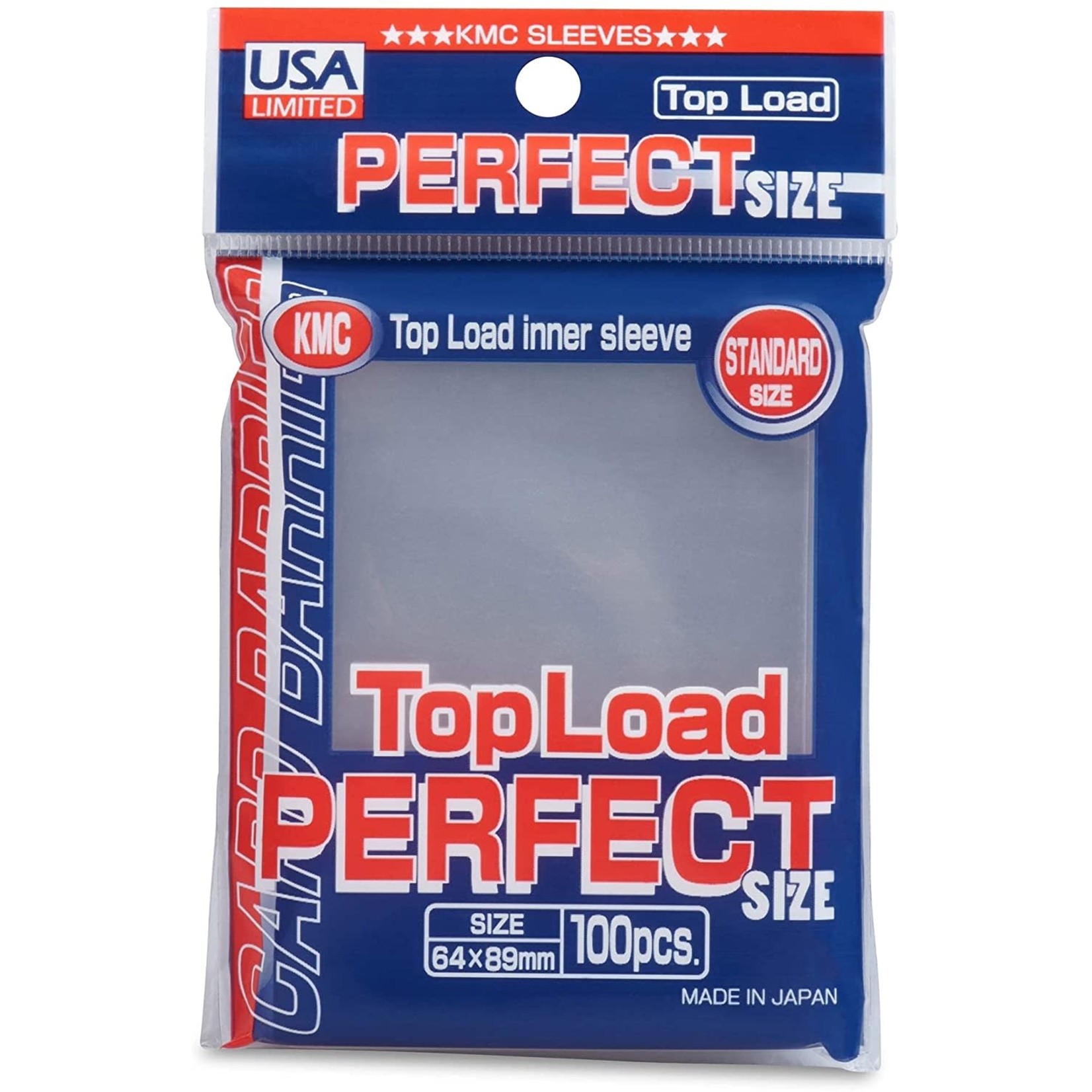 KMC Perfect Hard Inner Sleeves, Standard 64mm x 89mm (100 ct)