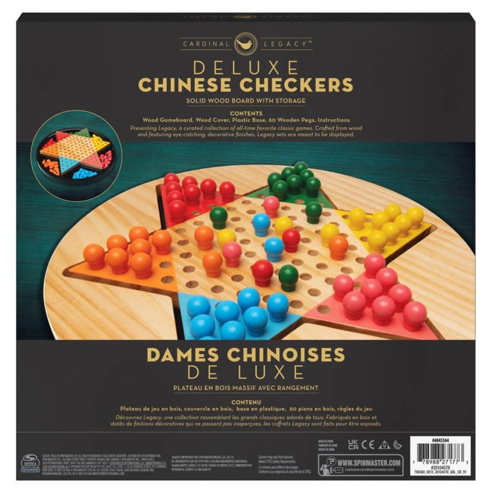 Spin Master Games Chinese Checkers, Deluxe