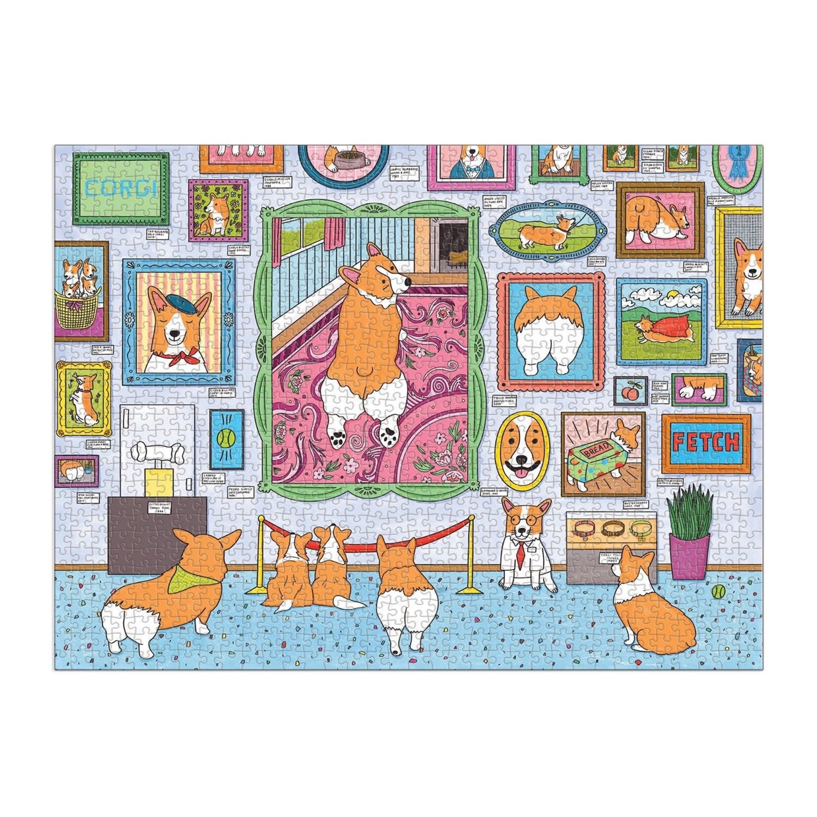 galison Museum of the Corgi 1000 Piece Puzzle