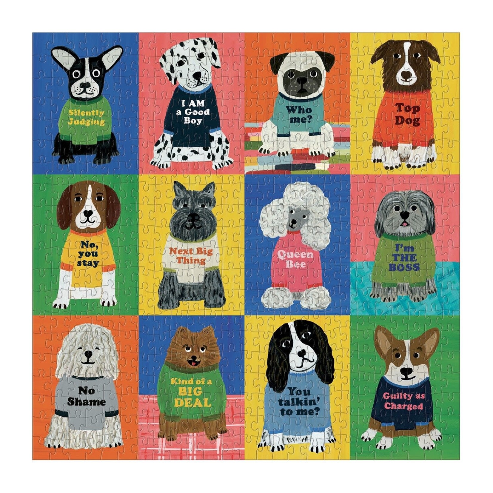 galison Boss Dogs 500 Piece Family Jigsaw Puzzle