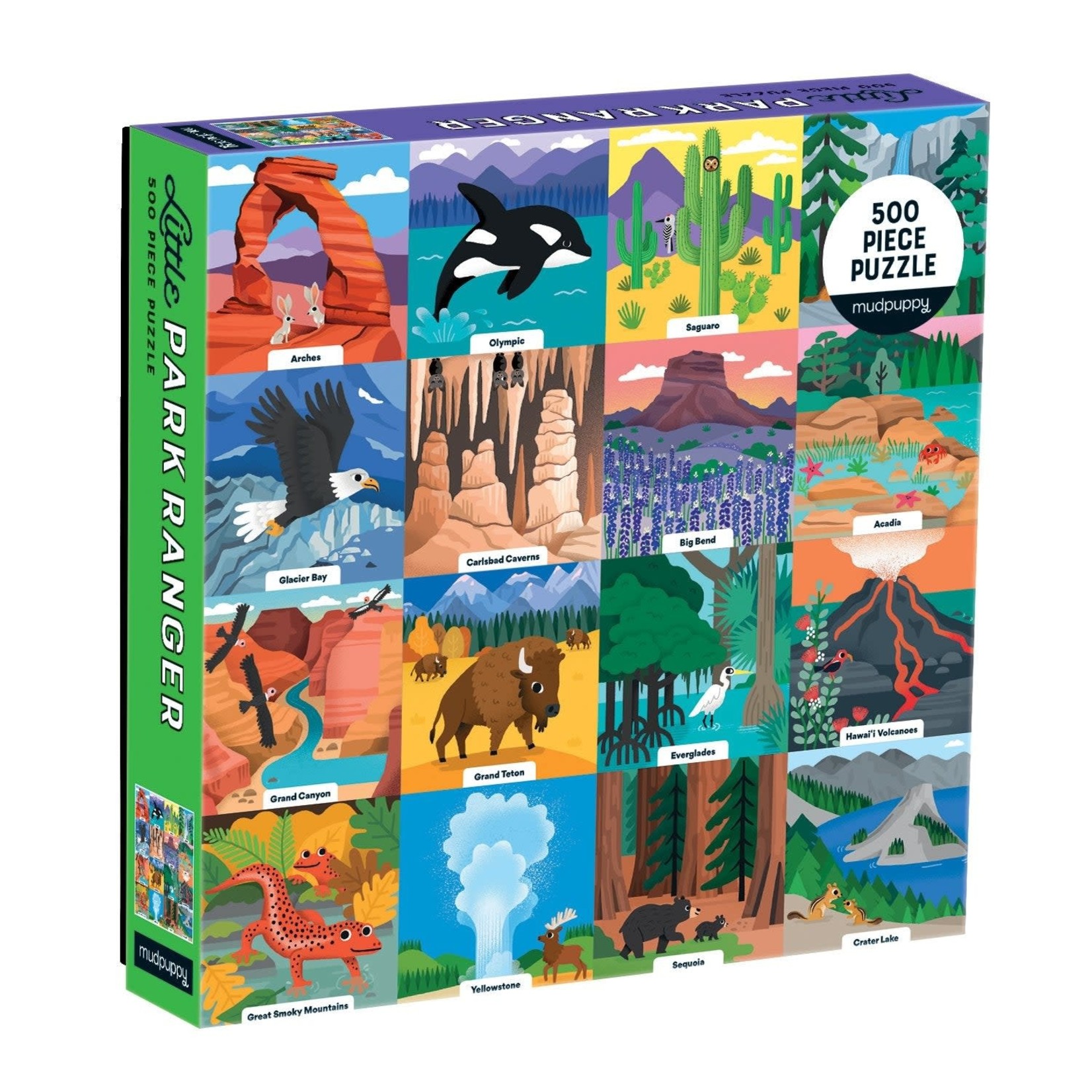 Mudpuppy Little Park Ranger 500 Piece Family Puzzle