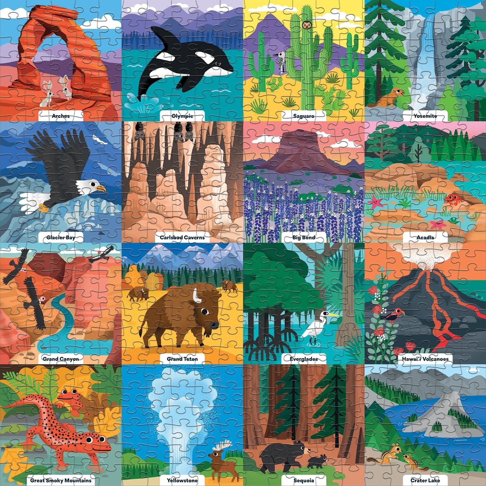 Mudpuppy Little Park Ranger 500 Piece Family Puzzle