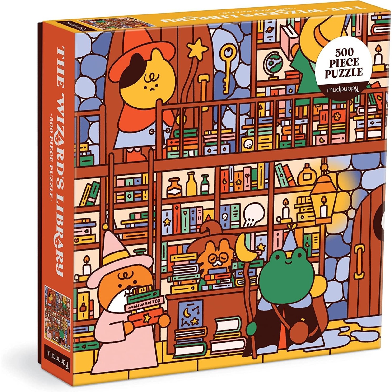 Mudpuppy The Wizard's Library 500 Piece Family Puzzle