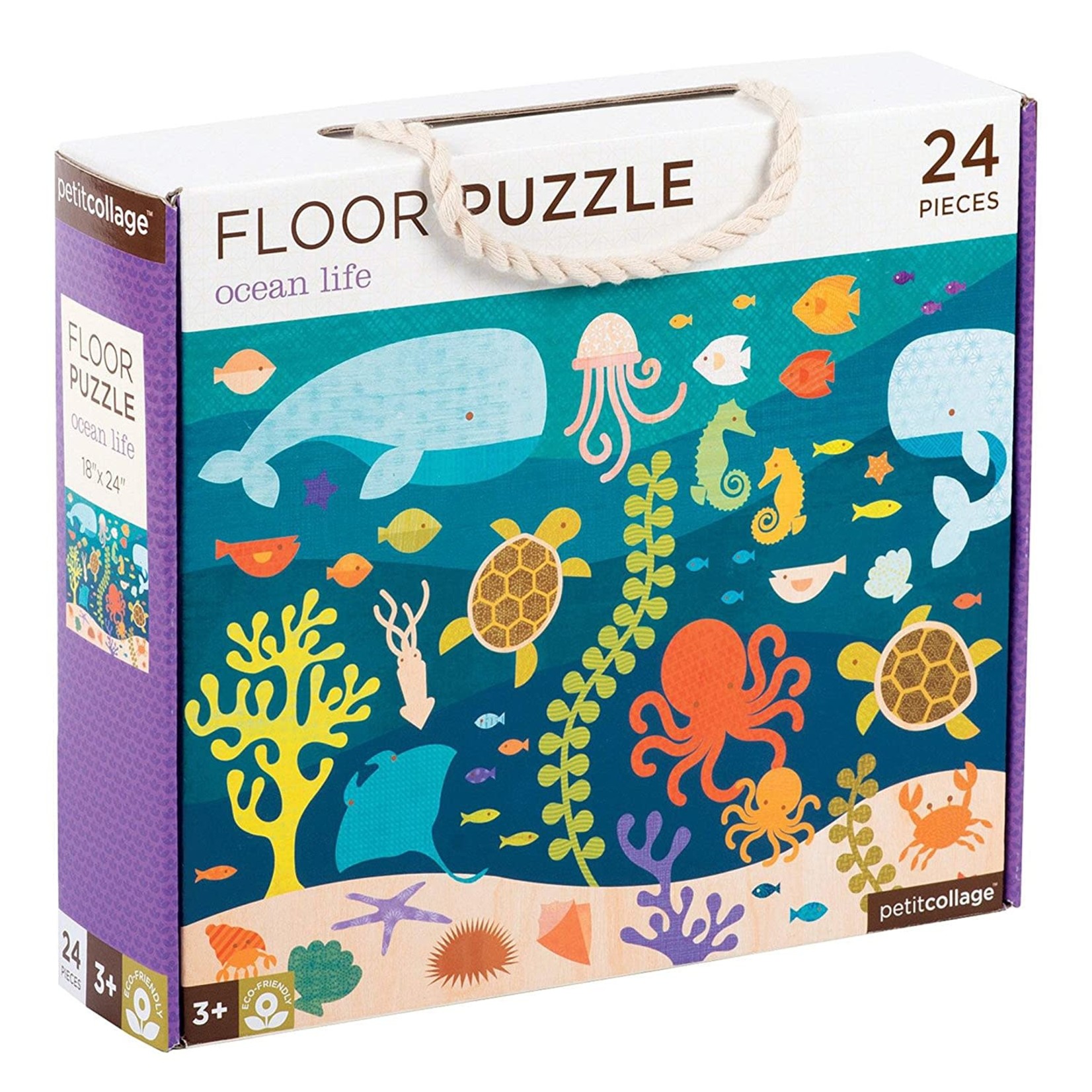 Petit Collage Ocean Life 24 Piece Floor Puzzle
