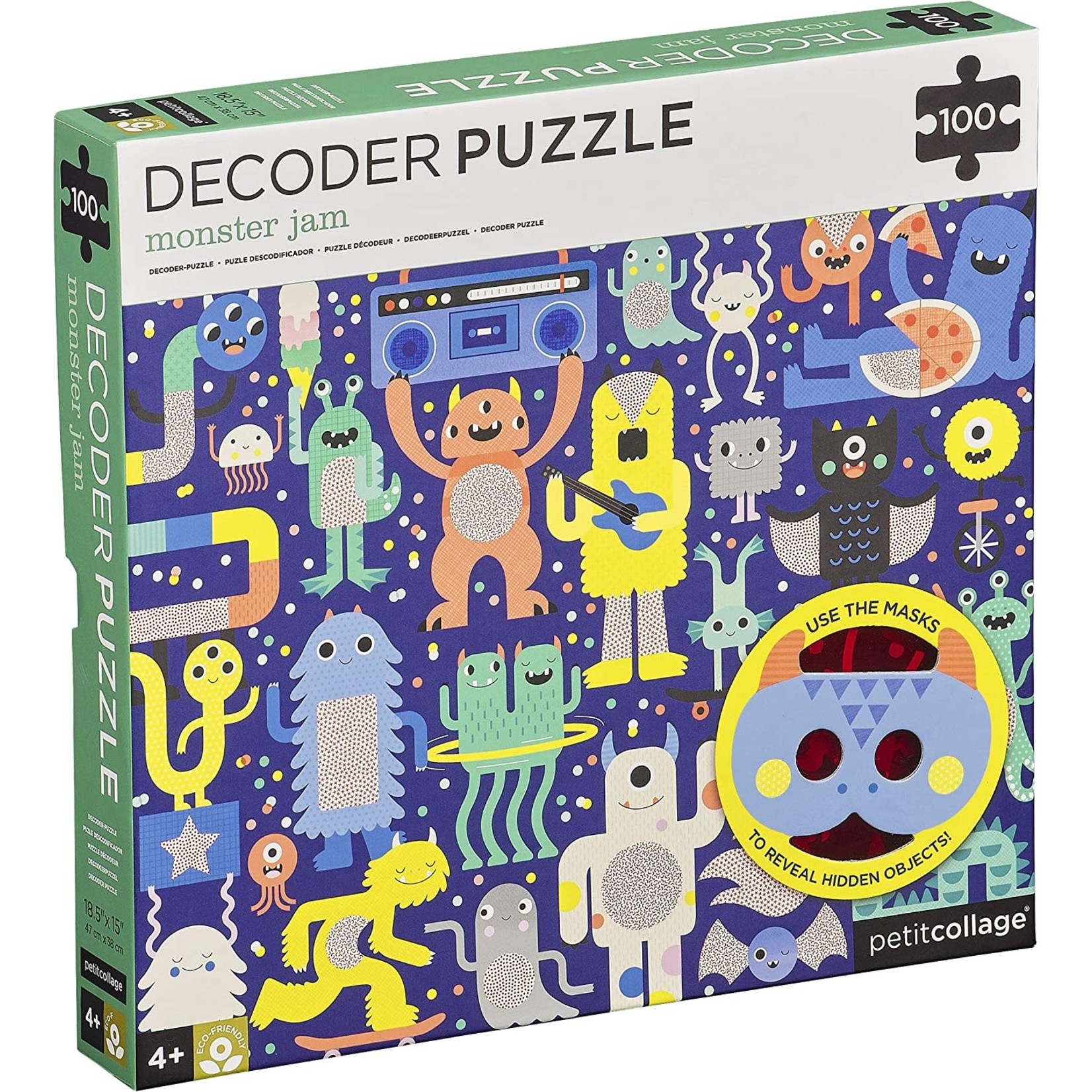 Petit Collage Monster Jam 100 Piece Decoder Puzzle