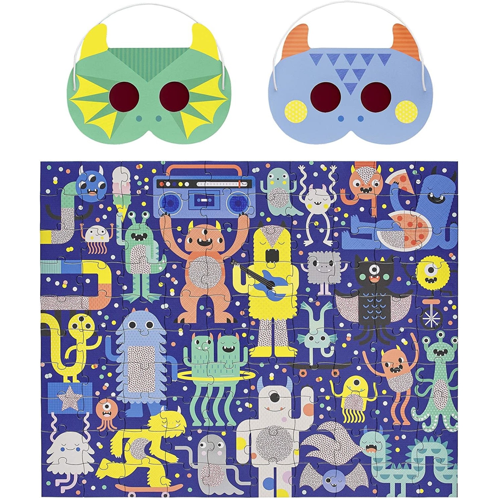 Petit Collage Monster Jam 100 Piece Decoder Puzzle