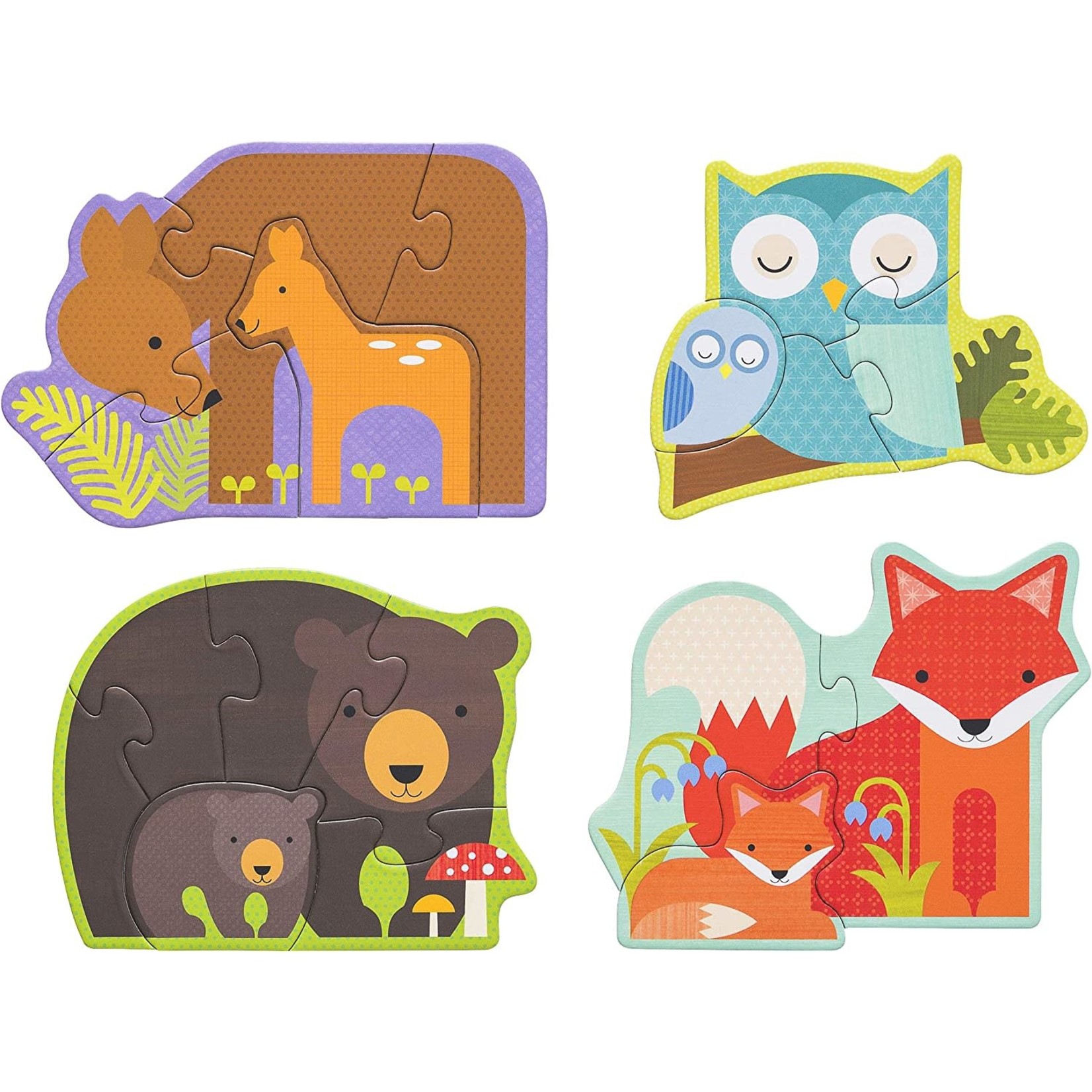Petit Collage Forest Babies Beginner Puzzle