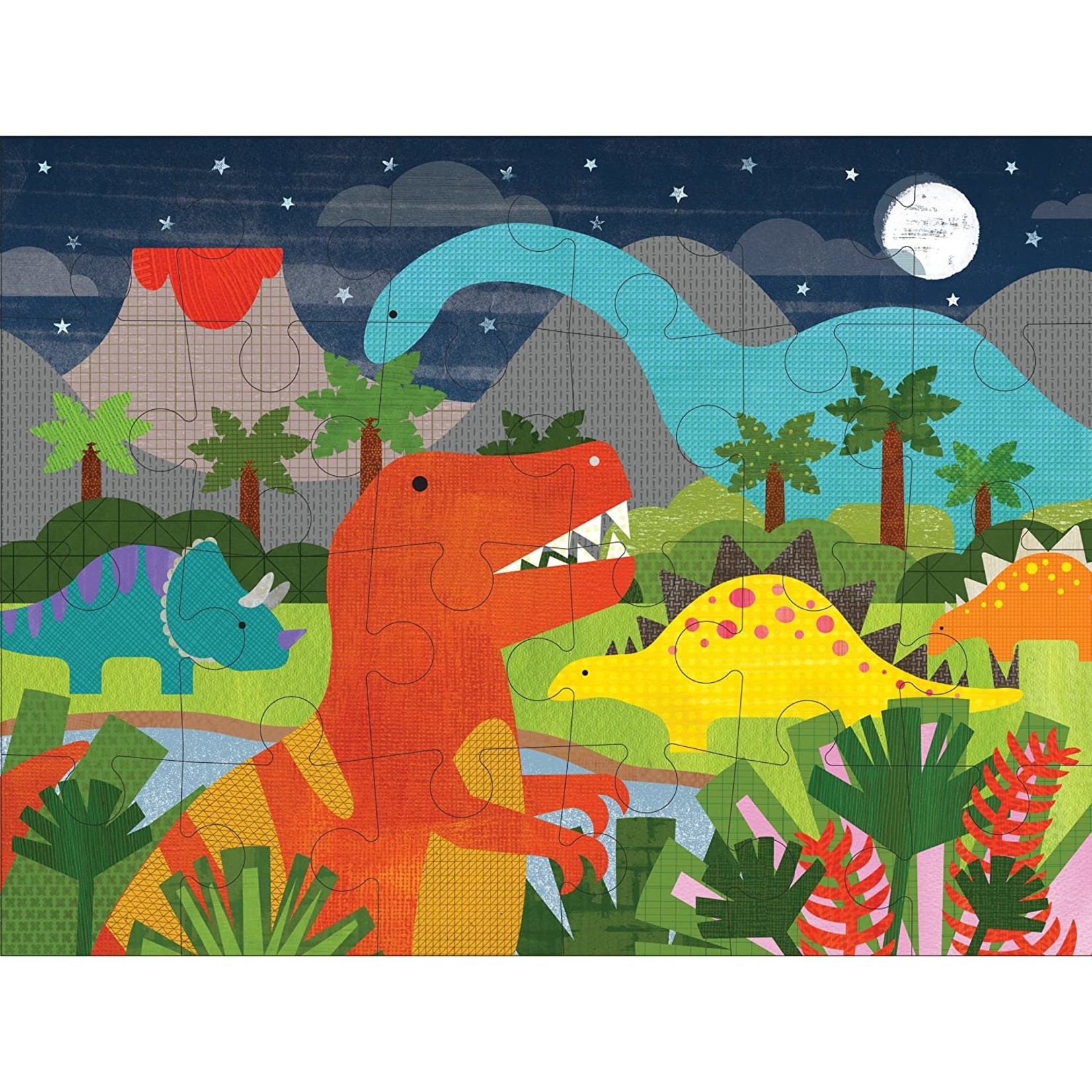 Petit Collage Dinosaur Kingdom 24 Piece Floor Puzzle