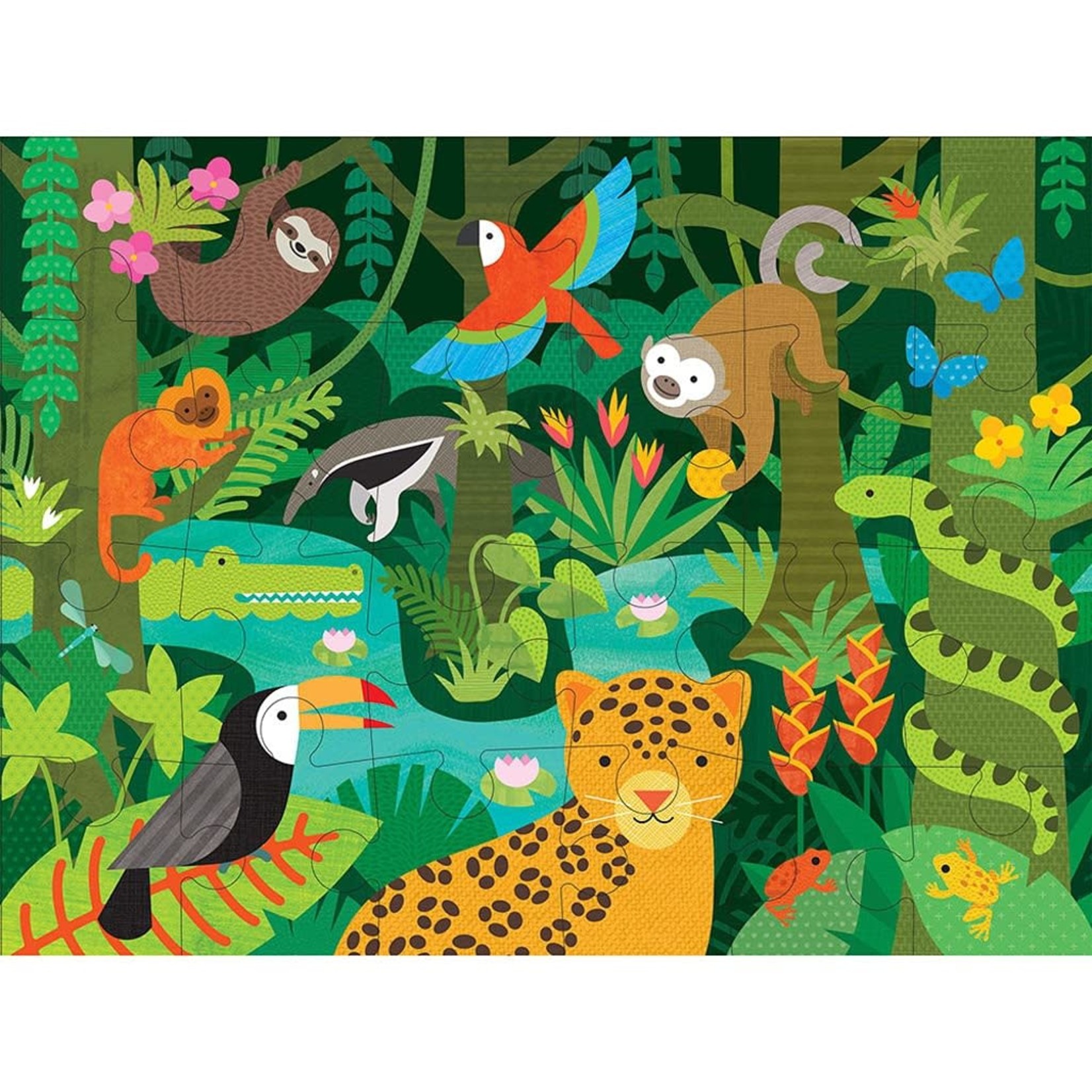 Petit Collage Wild Rainforest 24 Piece Floor Puzzle
