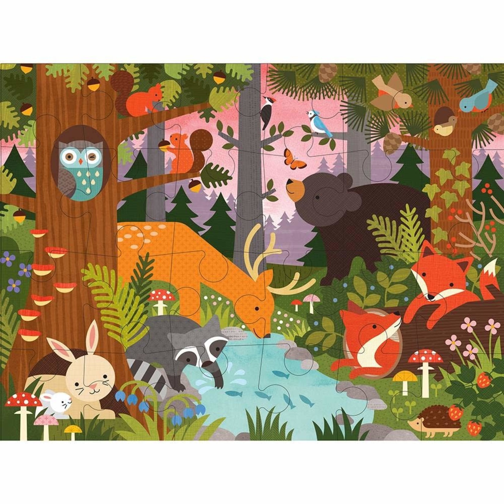 Petit Collage Enchanted Woodland 24-Piece Floor Puzzle