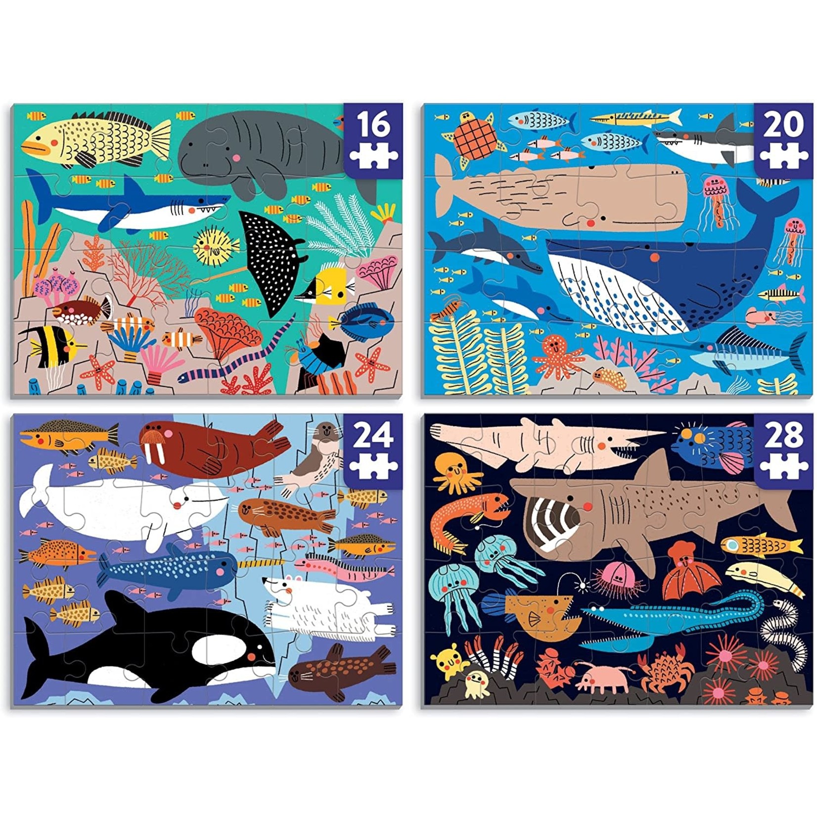 Mudpuppy Oceans of the World Level Up! Puzzle Set