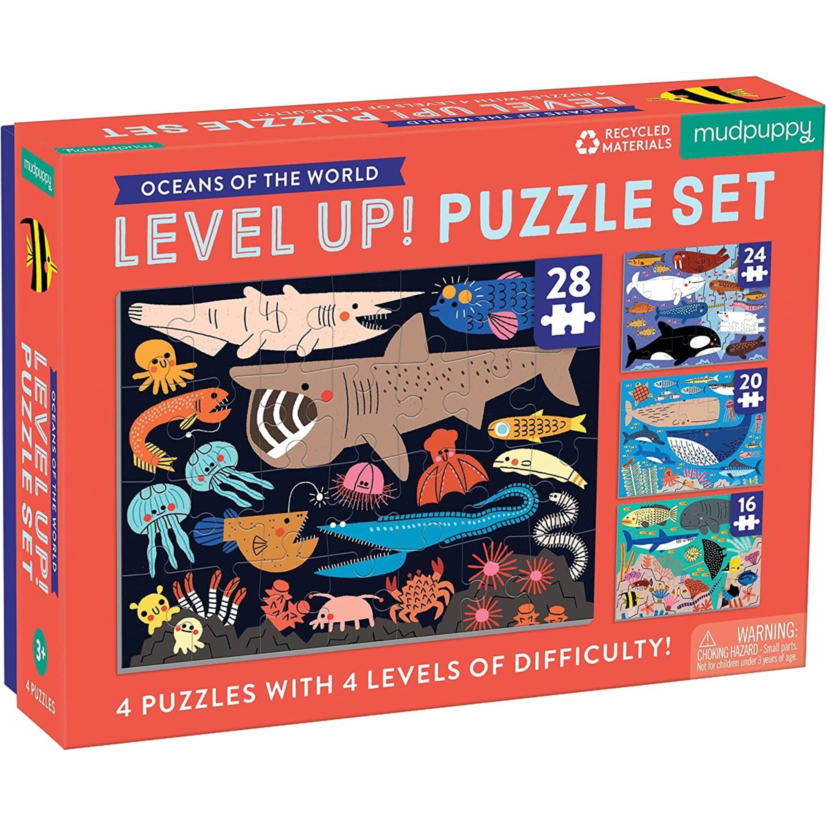 Mudpuppy Oceans of the World Level Up! Puzzle Set