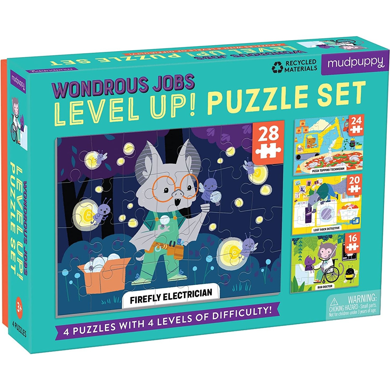 Mudpuppy Wondrous Jobs Level Up! Puzzle Set