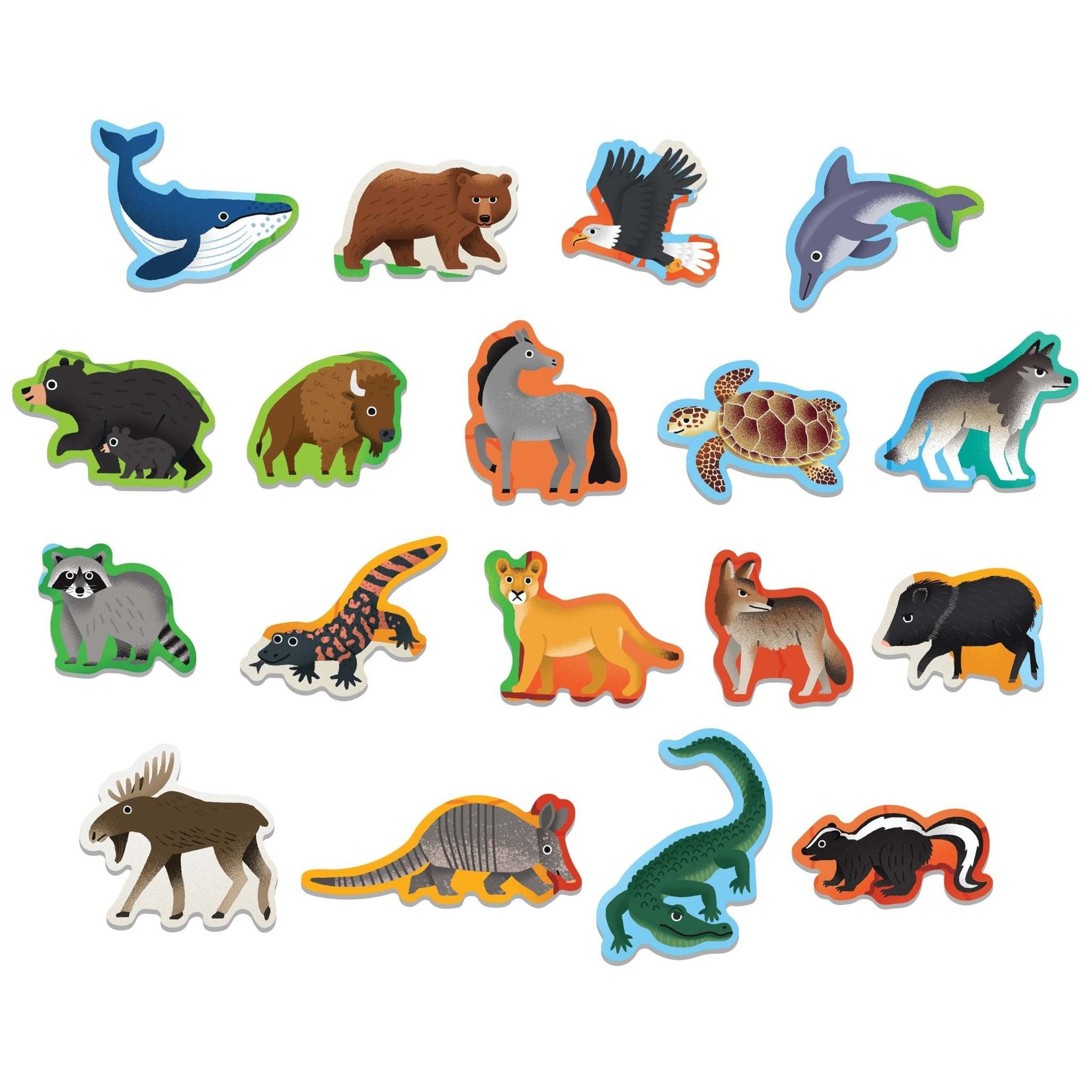 Mudpuppy Little Park Ranger National Parks Map of the U.S.A. Geography Puzzle