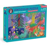 Mudpuppy Lenticular Puzzle - Forest Day & Night 75 Piece