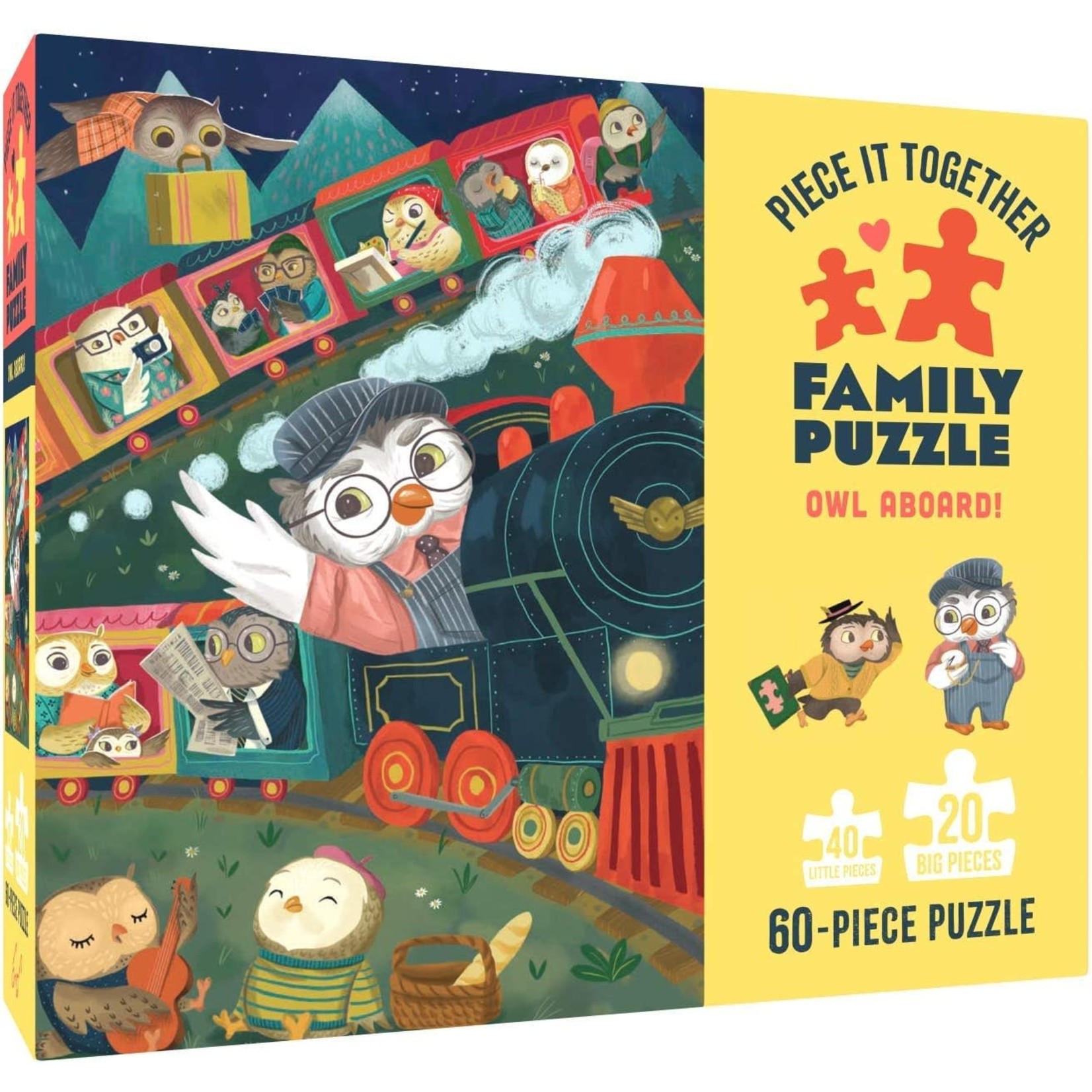 Chronicle Books Piece It Together Family Puzzle: Owl Aboard!