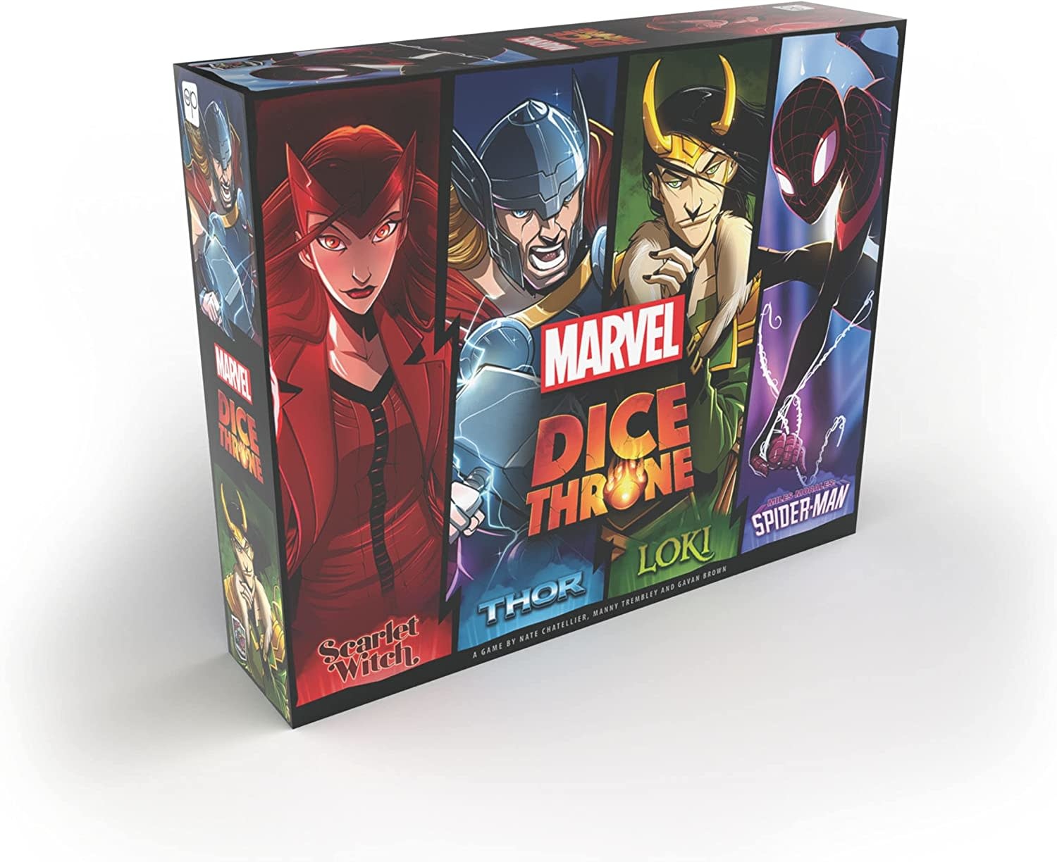 The Op Marvel Dice Throne: Scarlet Witch, Thor, Loki, and Spider-Man -  Puddletown Games & Puzzles