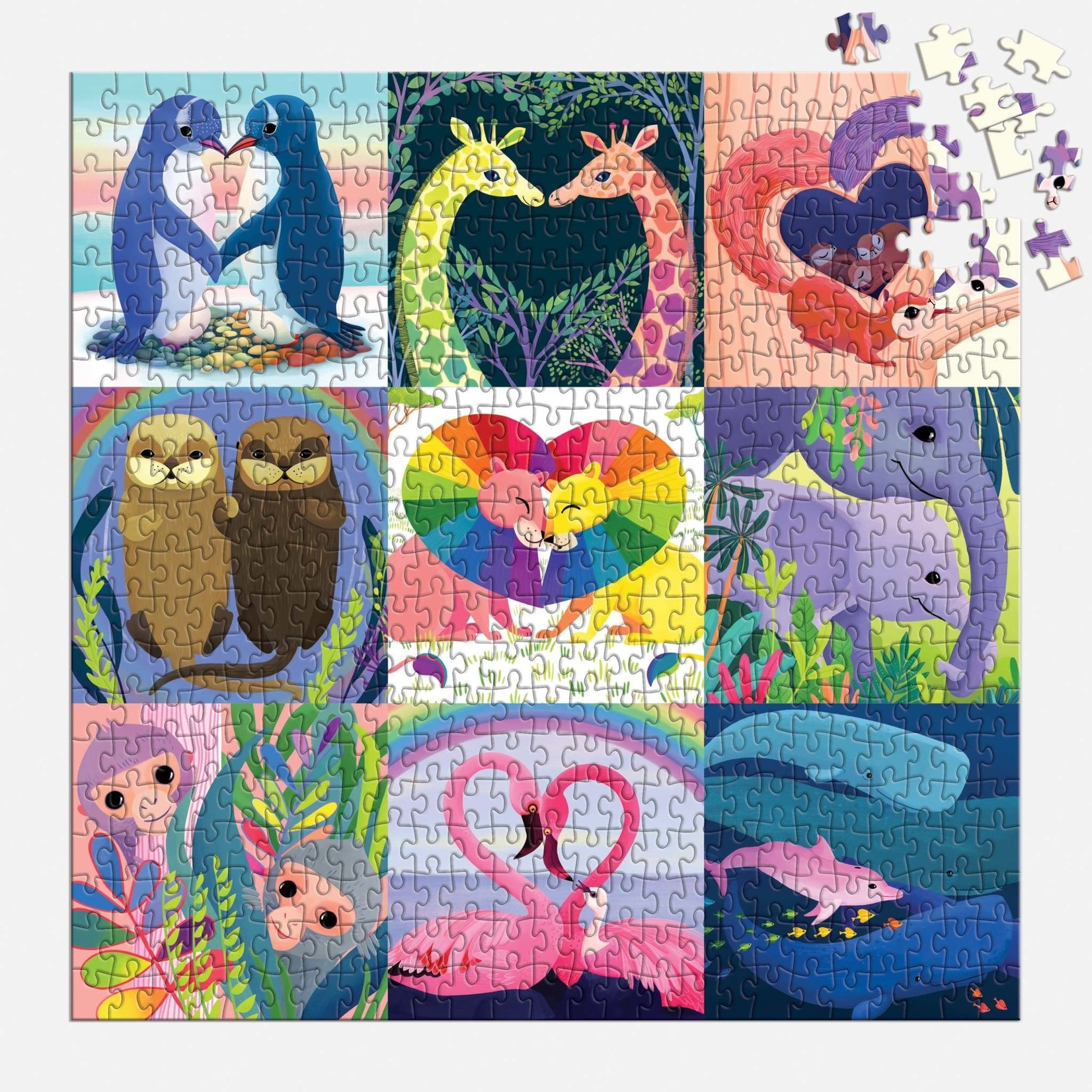 Mudpuppy Love in the Wild 500 Piece Family Puzzle