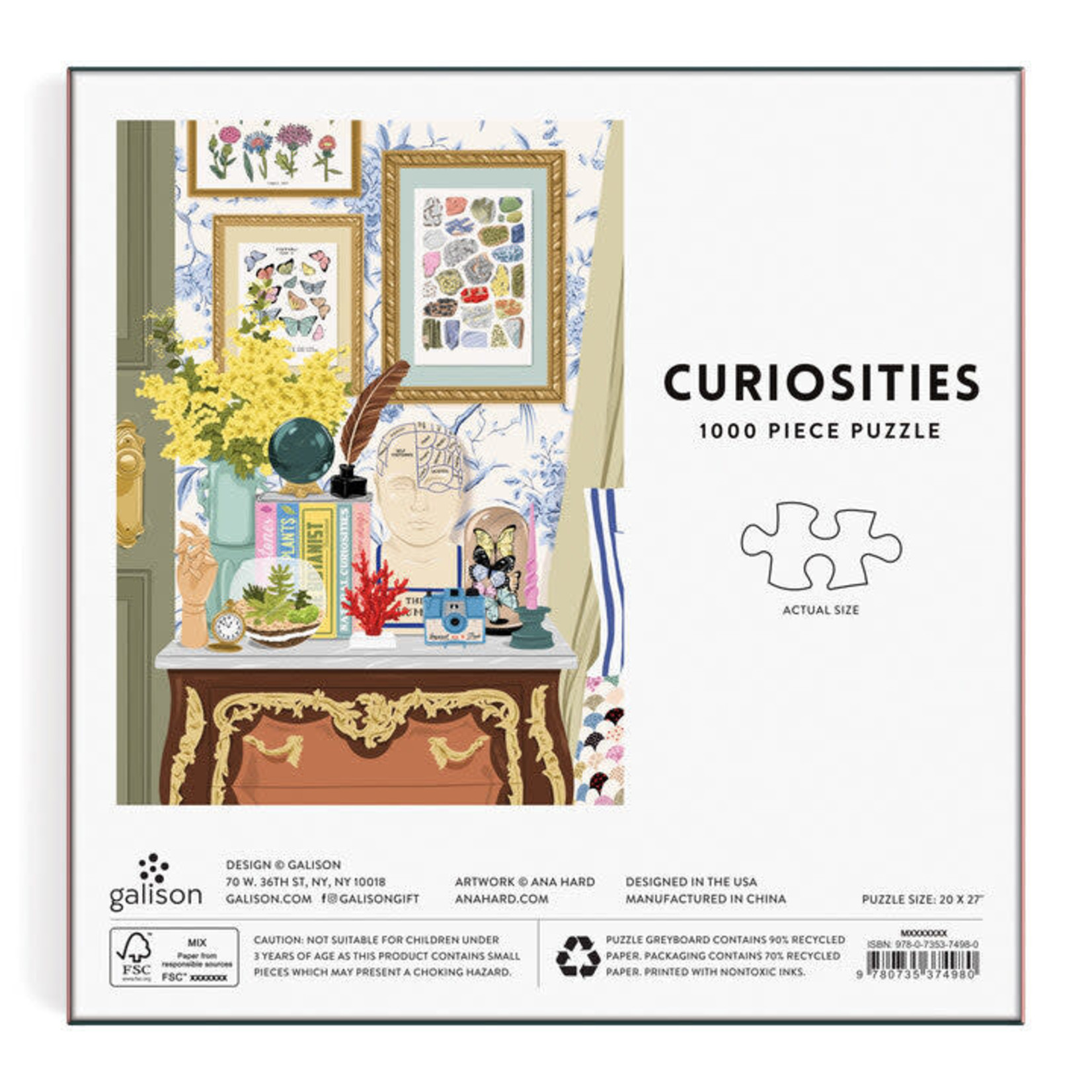 galison Curiosities 1000 Piece Puzzle