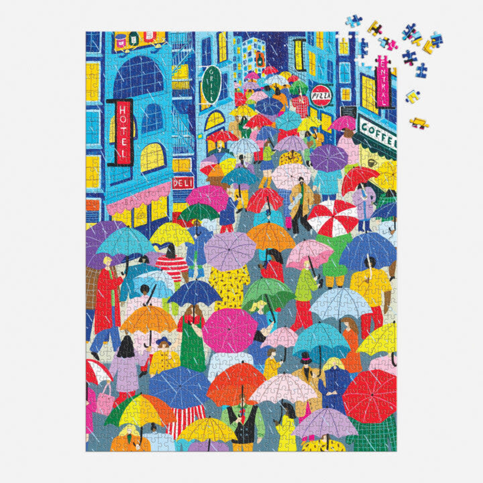 galison Umbrella Lane 1000 Piece Puzzle