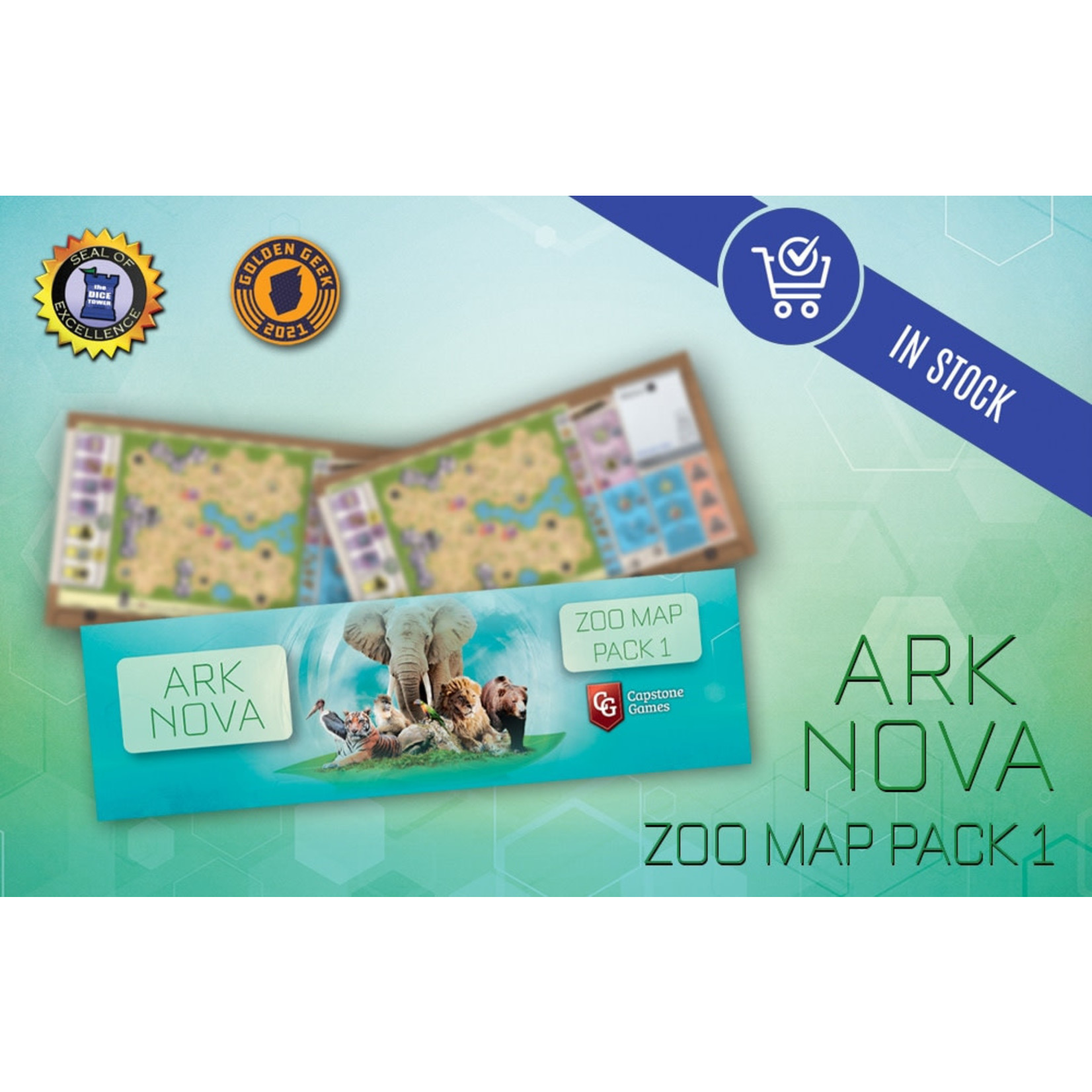 Capstone Games Ark Nova: Zoo Map Pack 1