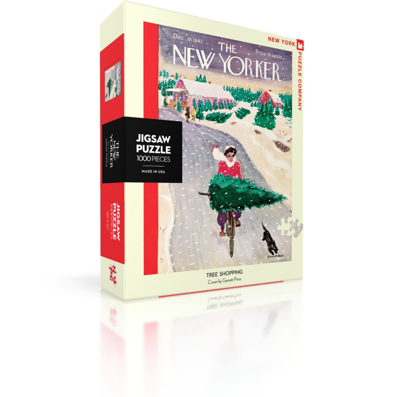 New York Puzzle Co New Yorker, The - Tree Shopping 1000 Piece Puzzle