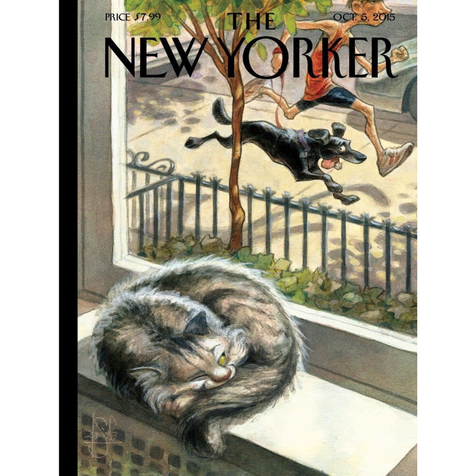 New York Puzzle Co New Yorker, The - Let Sleeping Cats Lie 500 Piece Puzzle