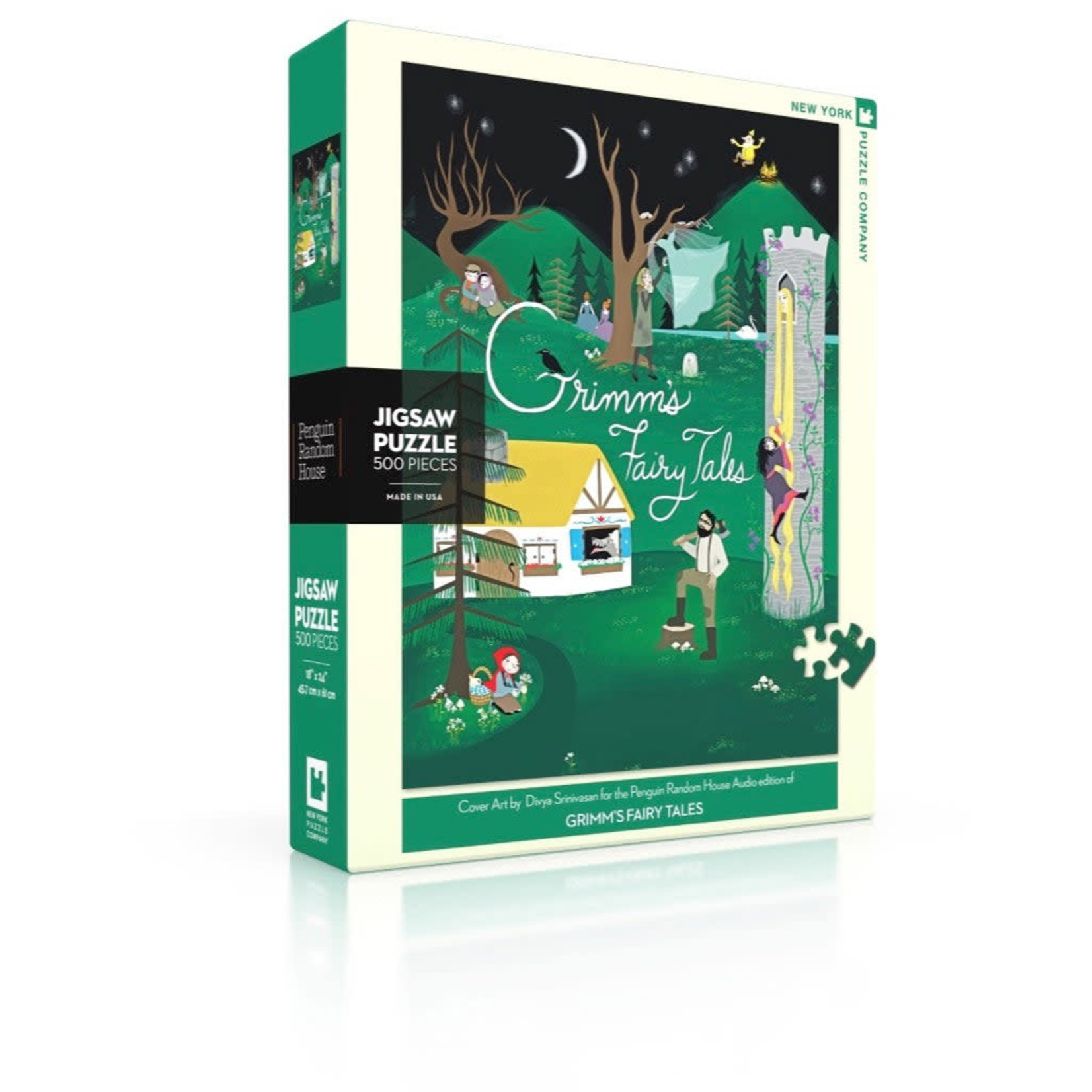 New York Puzzle Co Penguin Random House - Grimm's Fairy Tales 500 Piece Puzzle