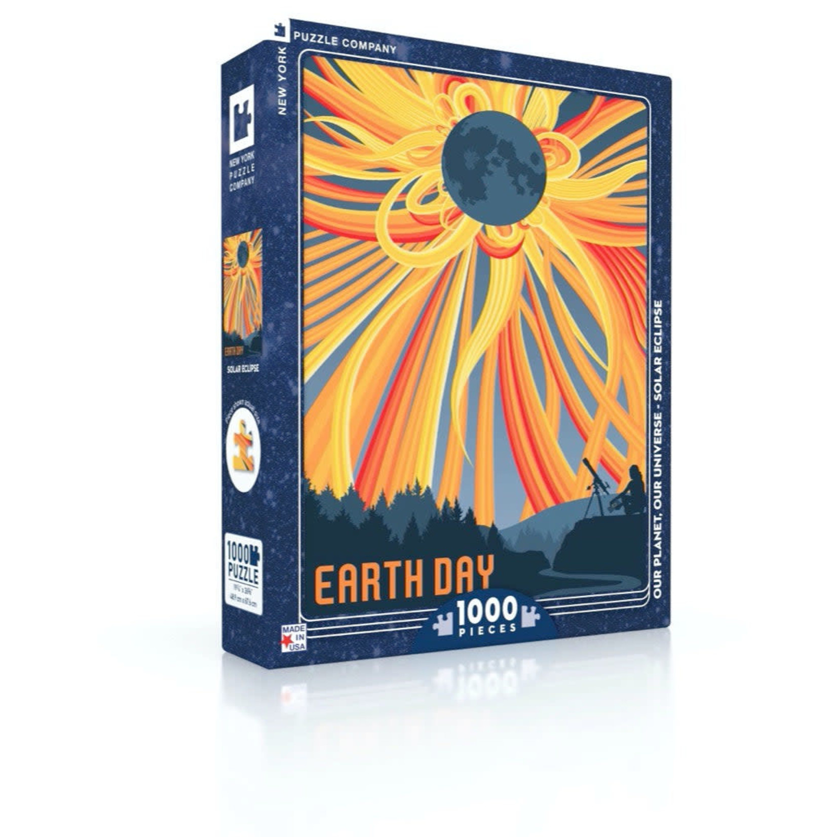 New York Puzzle Co Visions of the Future - Solar Eclipse 1000 Piece Puzzle
