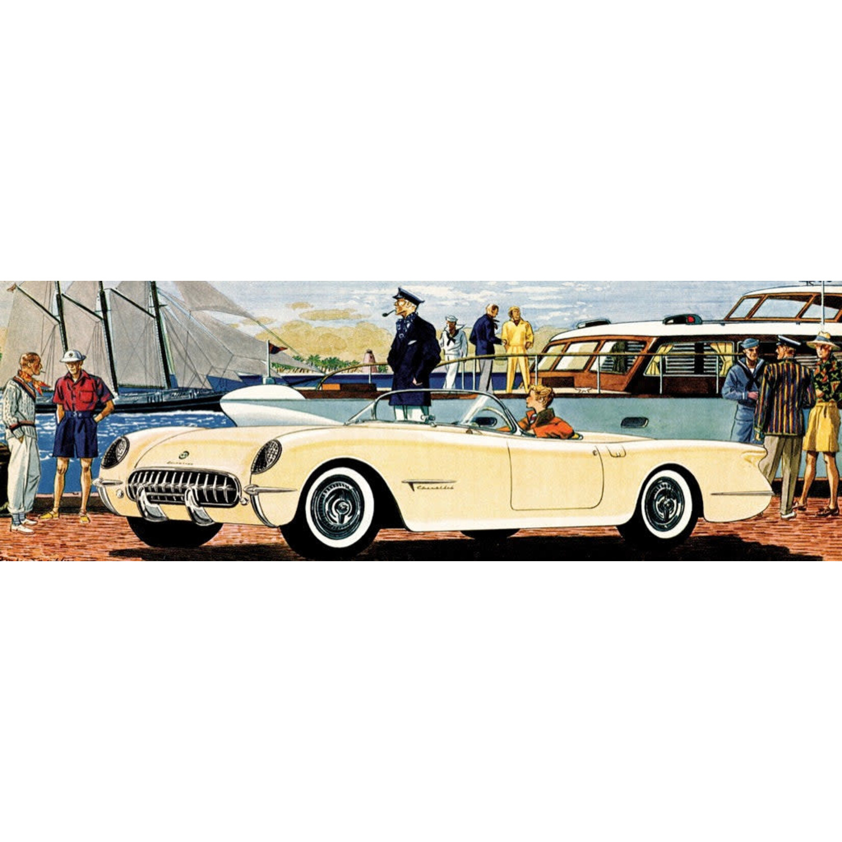 New York Puzzle Co General Motors - America's Sports Car 1000 Piece Puzzle