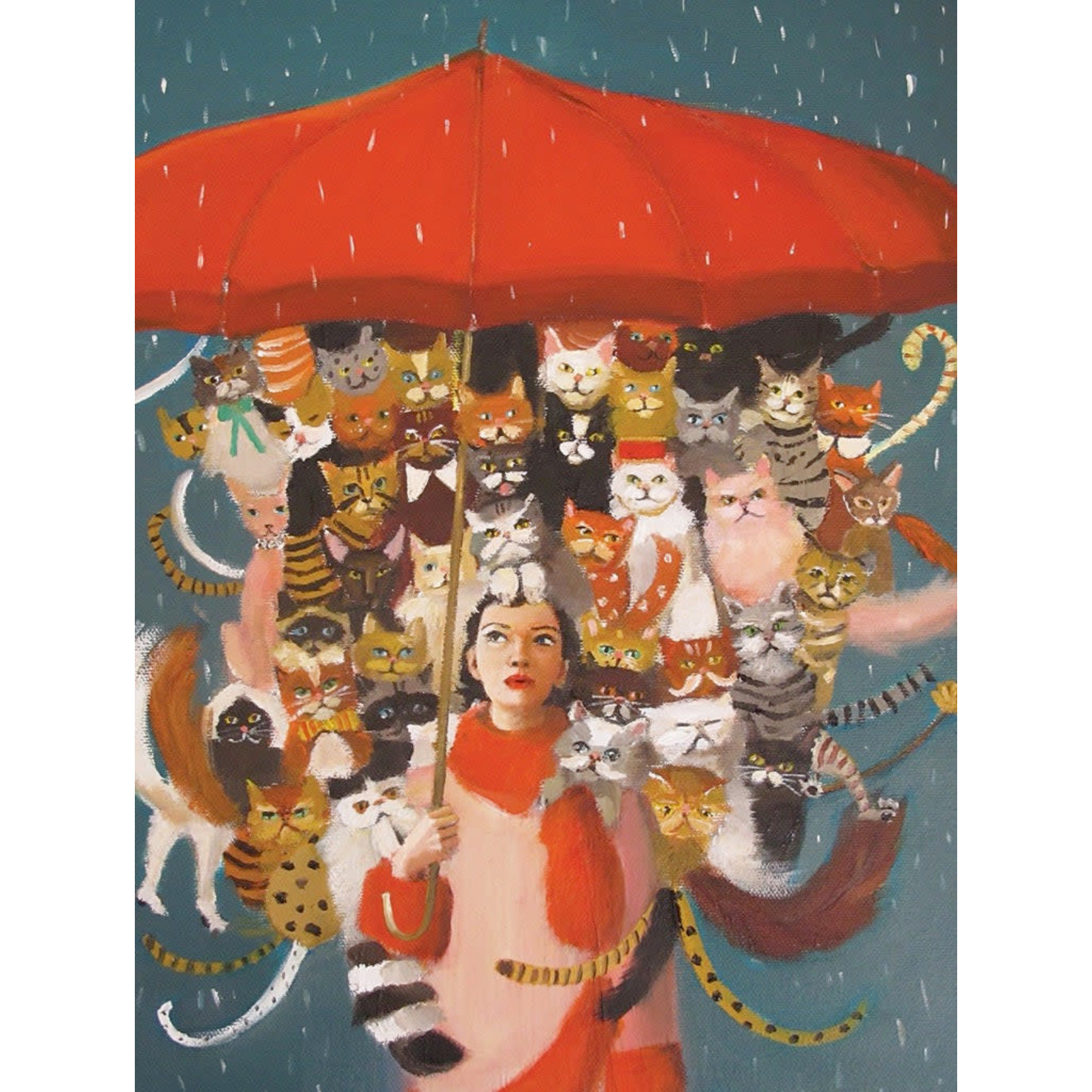 New York Puzzle Co Janet Hill Studio - Cat Countess, The 1000 Piece Puzzle