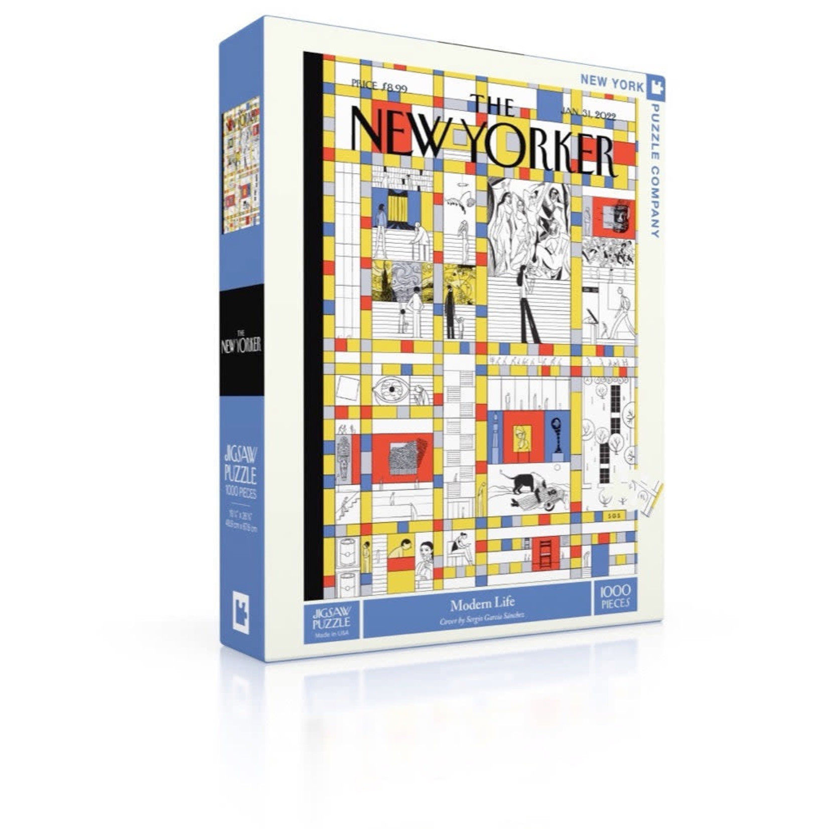 New York Puzzle Co New Yorker, The - Modern Life 1000 Piece Puzzle